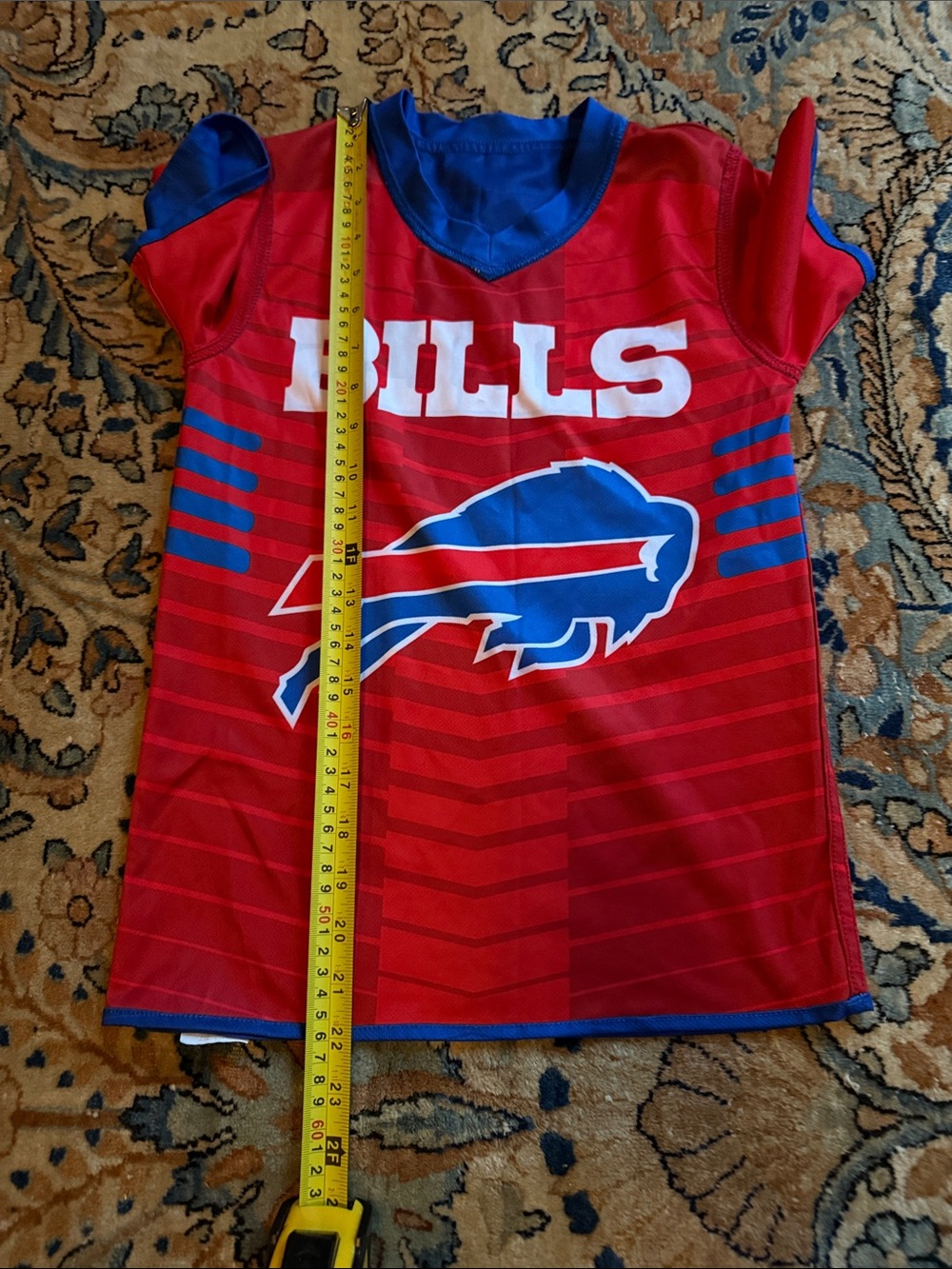 Buffalo Bills Kids Red & Blue Short Sleeve Jersey Top small